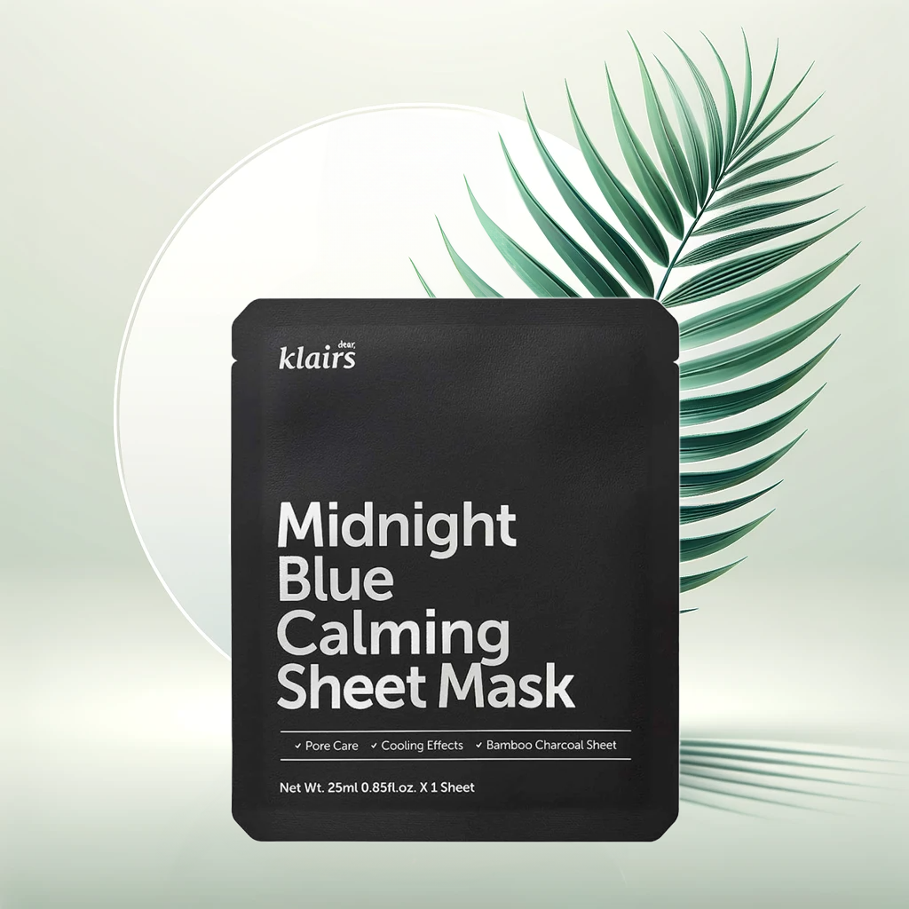 Dear, Klairs | Midnight Blue Calming Sheet Mask | 25 ml